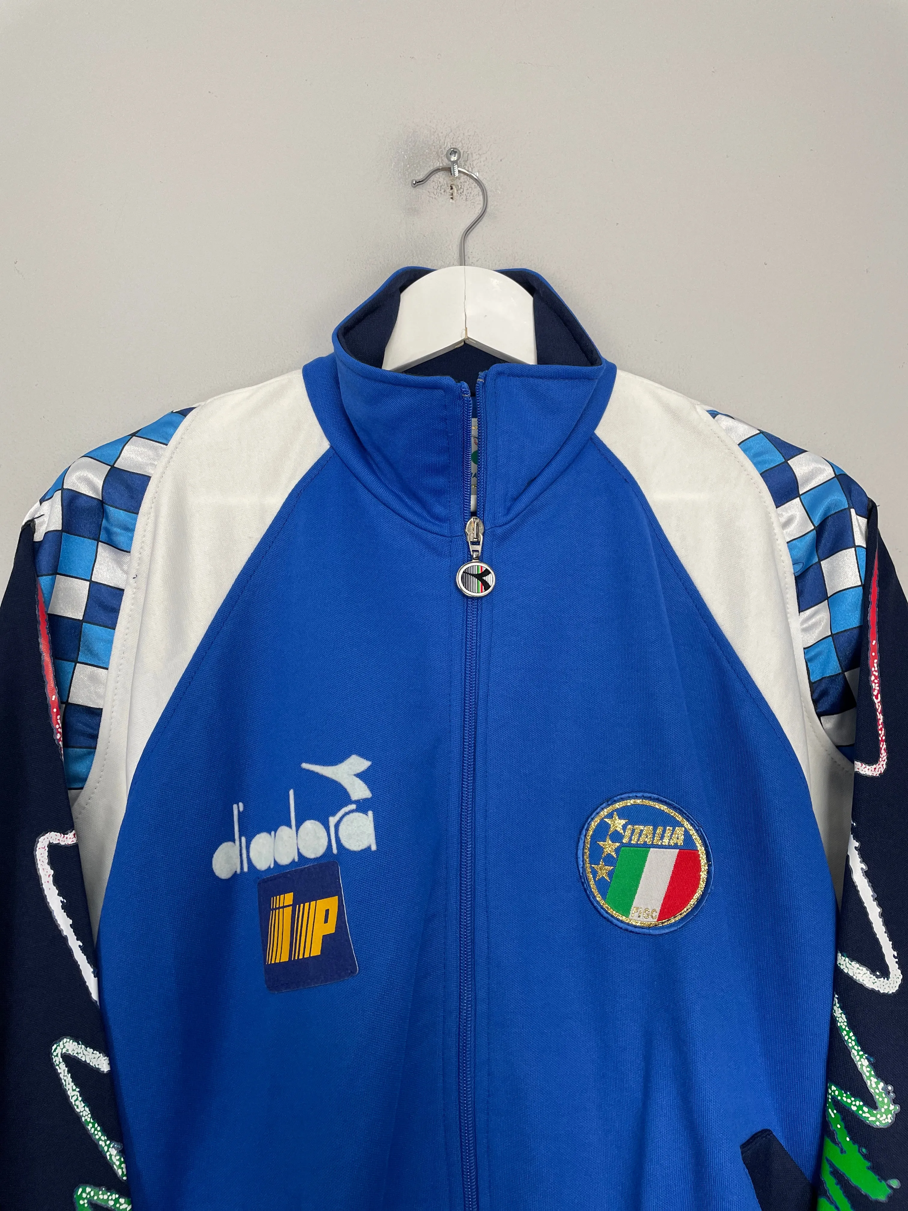 1990/92 ITALY TRACK JACKET (L) DIADORA