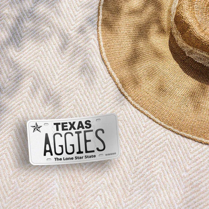 Aggies Texas License Plate Sticker