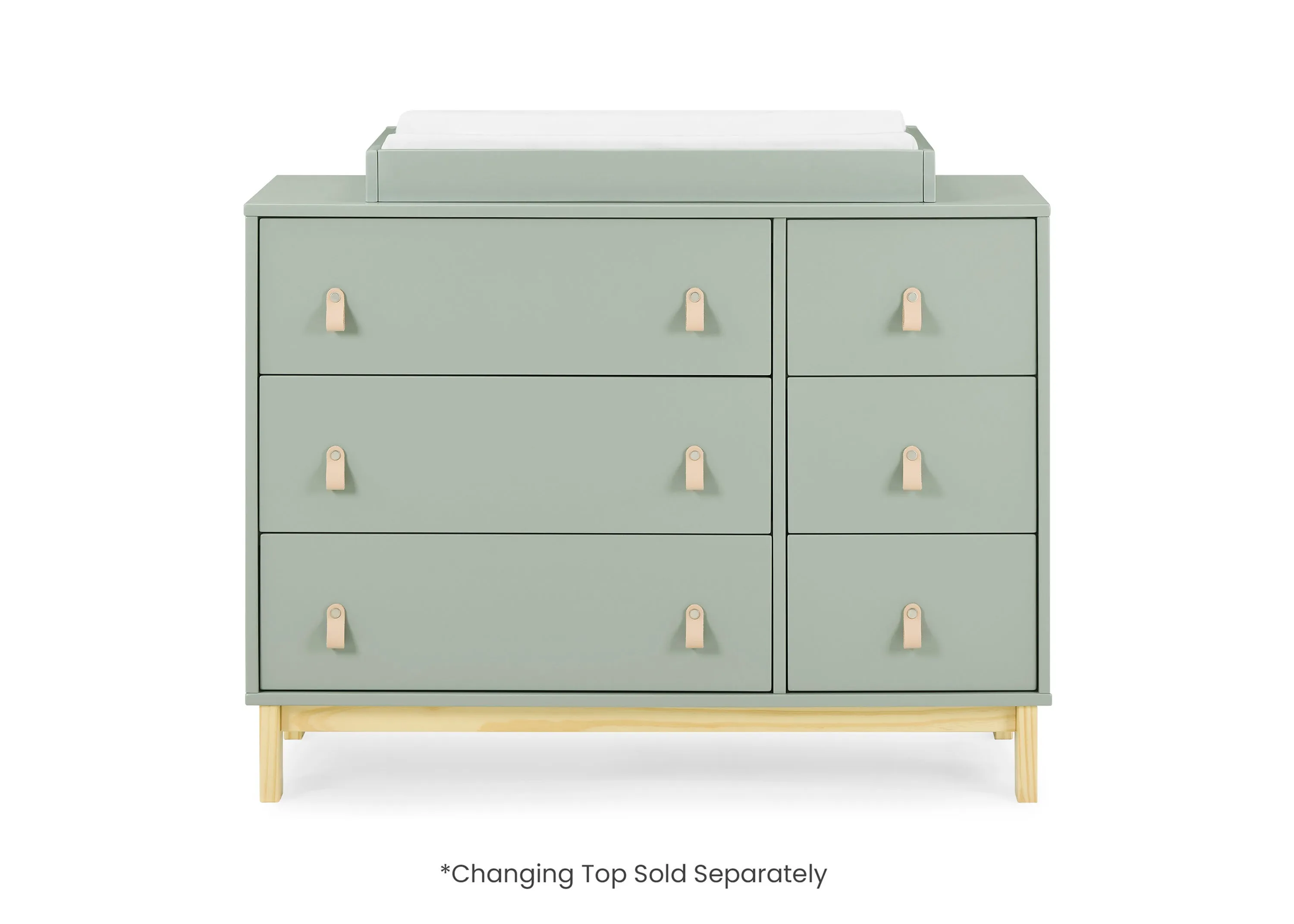 babyGap Legacy 6 Drawer Dresser with Leather Pulls and Interlocking Drawers