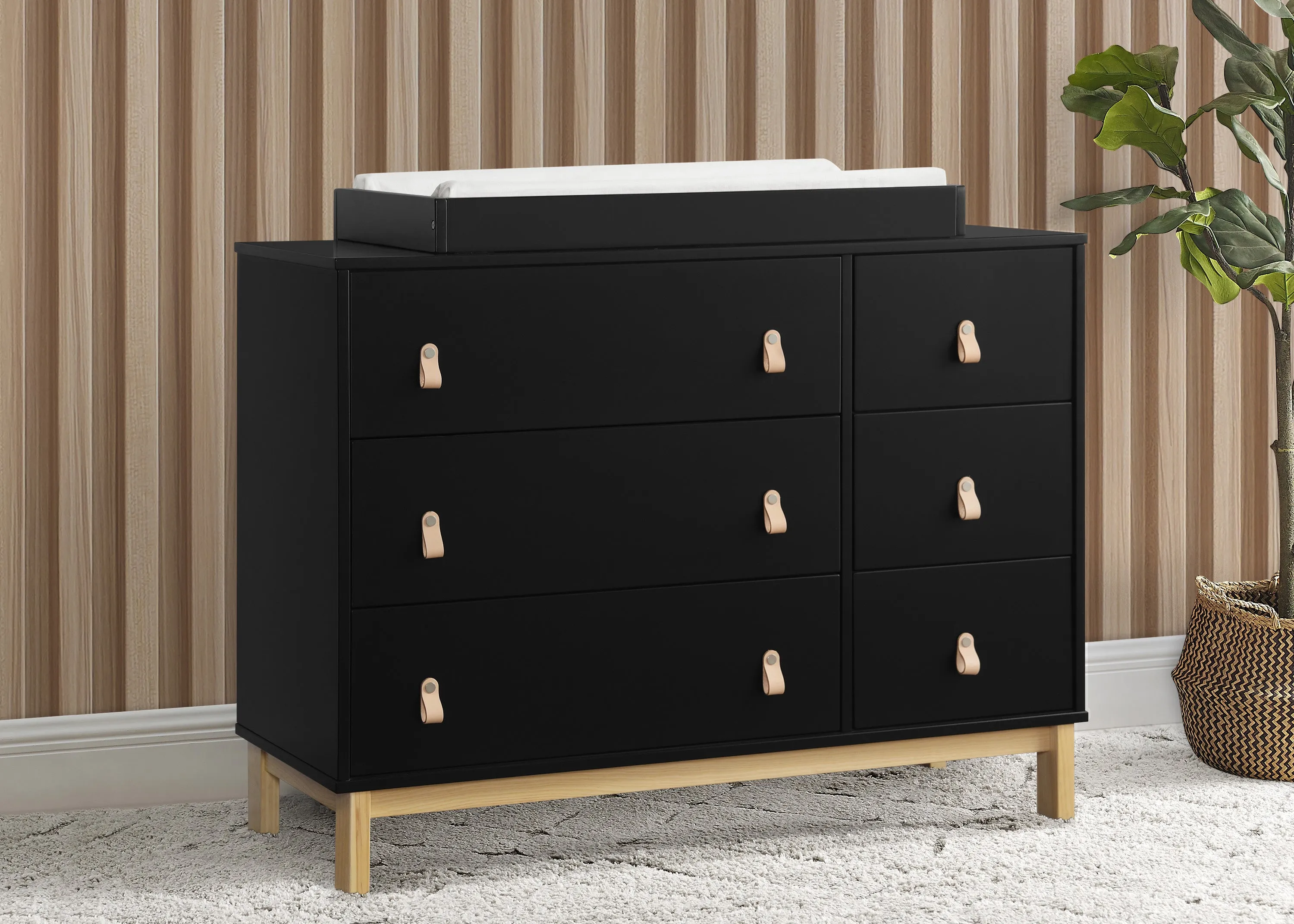 babyGap Legacy 6 Drawer Dresser with Leather Pulls and Interlocking Drawers