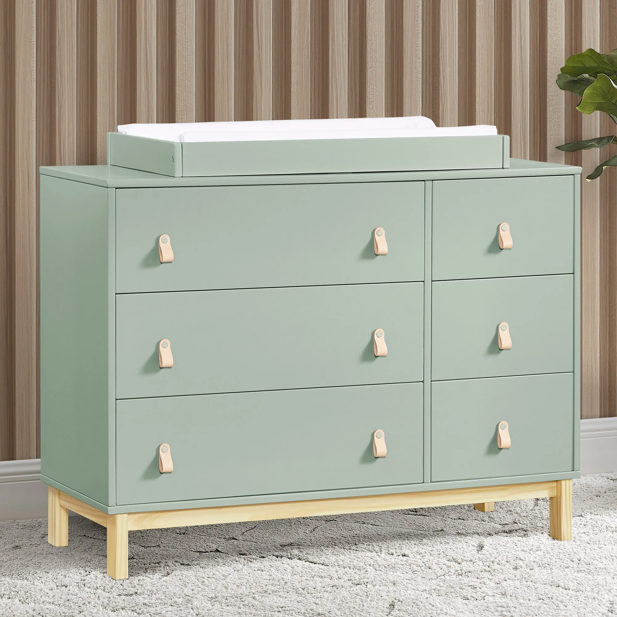 babyGap Legacy 6 Drawer Dresser with Leather Pulls and Interlocking Drawers