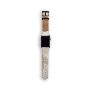 Beige Watercolor Art Watch Strap