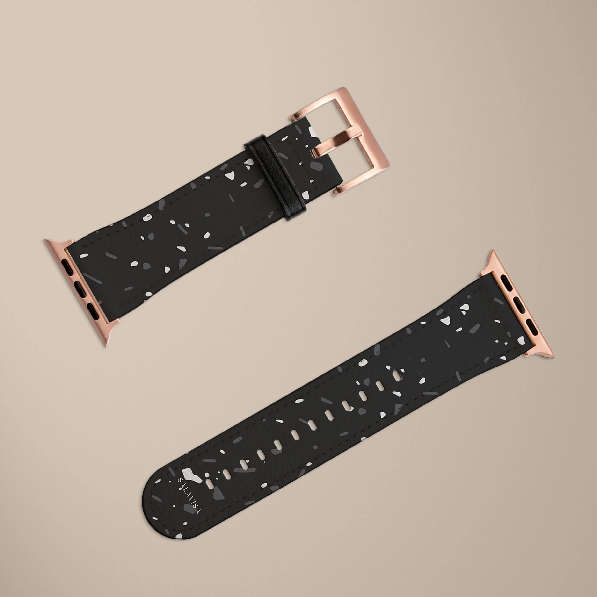 Black Terrazzo Watch Strap