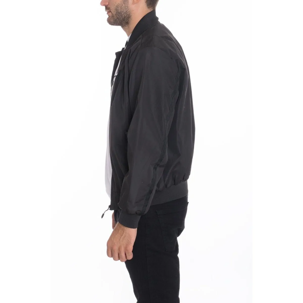 Black Vinyl Waterproof Windbreaker