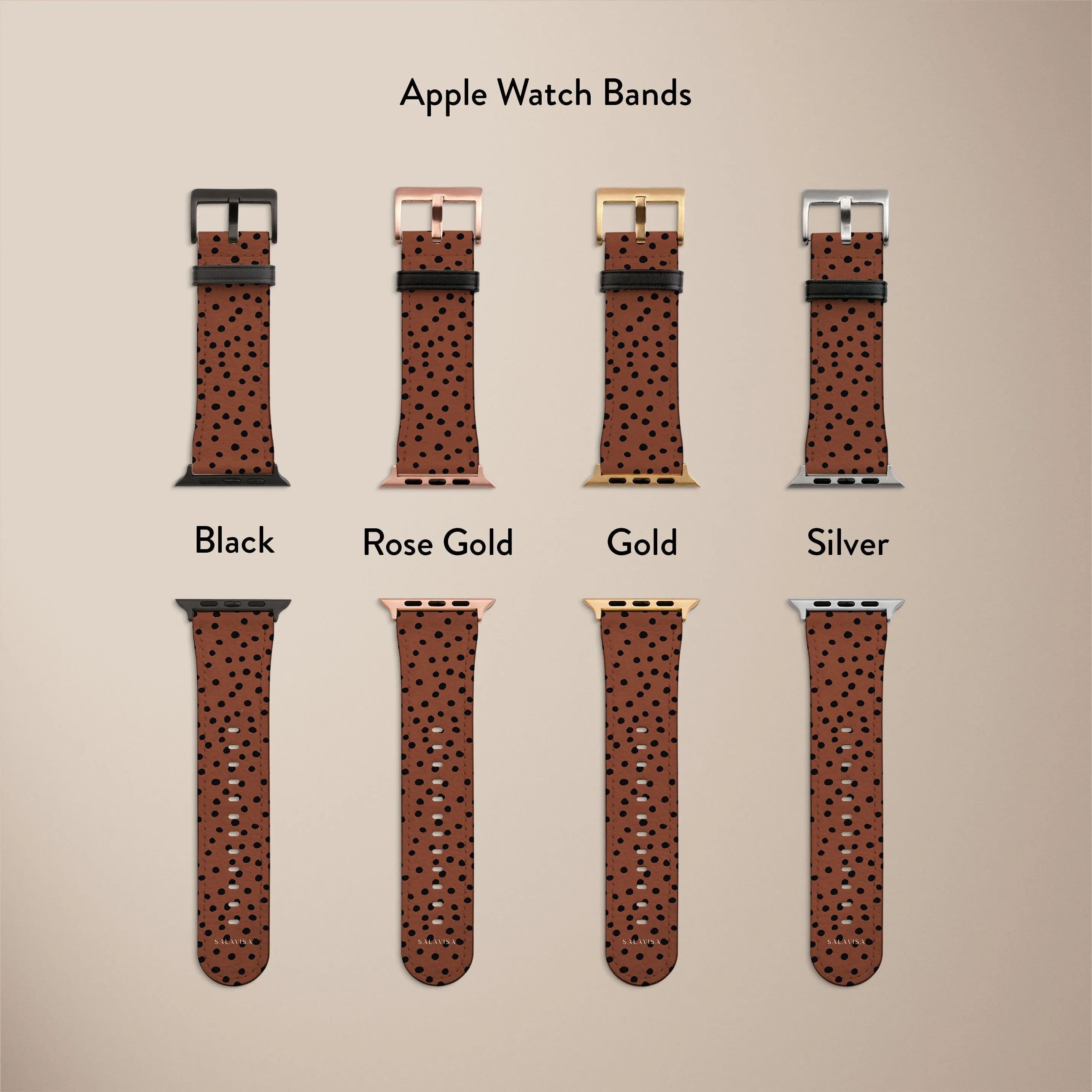 Blood Orange Polka Watch Strap