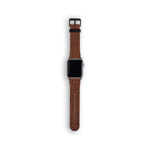 Blood Orange Polka Watch Strap