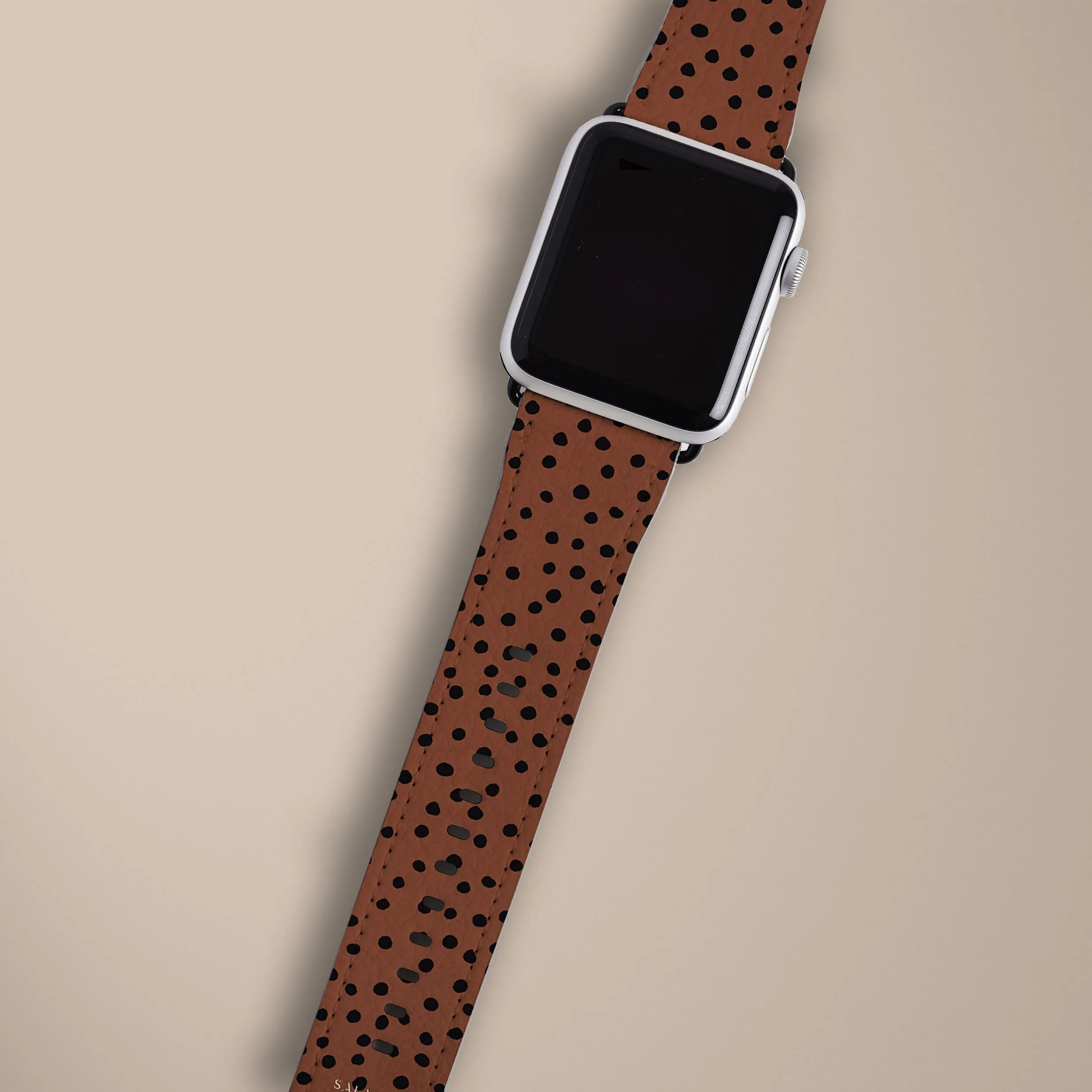 Blood Orange Polka Watch Strap