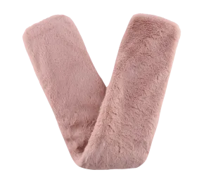 Blush Faux Bunny Fur, Body Warming Long Hot Water Bottle