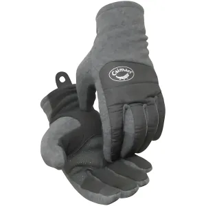 Caiman 2384-6 Fleece Glove with Micro-Dot Patch Grip and Thermal Lining - Touchscreen Compatible