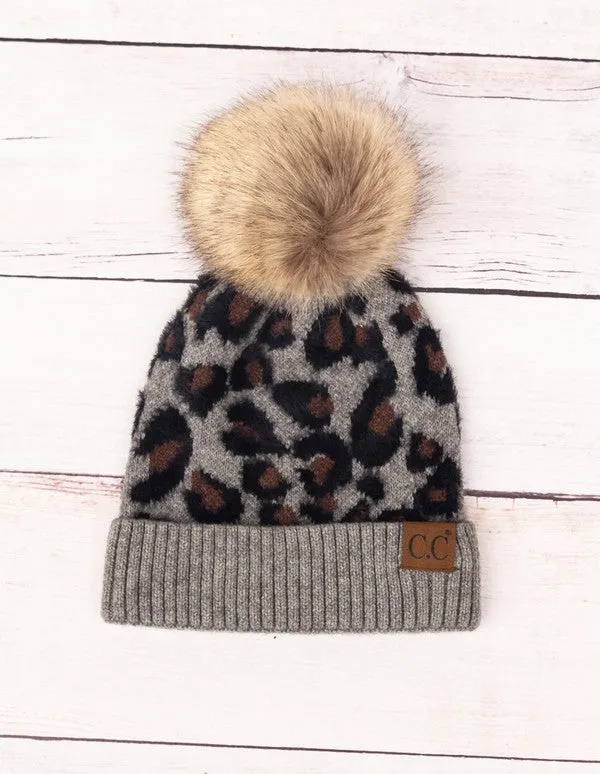 CC Leopard Beanie