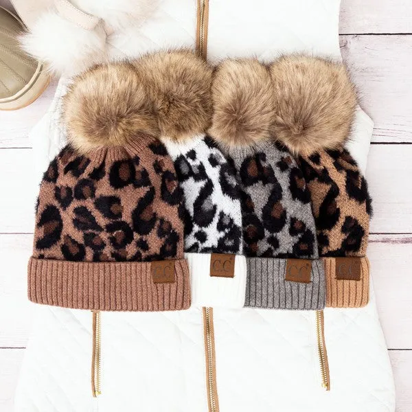 CC Leopard Beanie