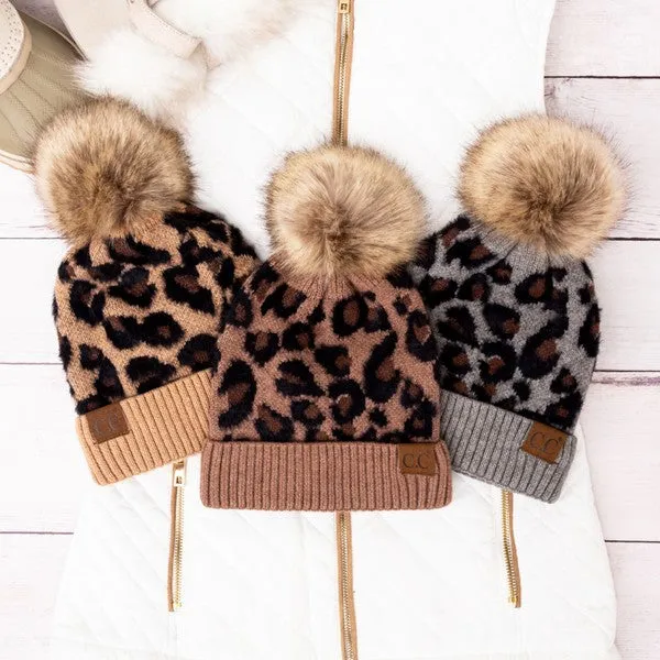 CC Leopard Beanie