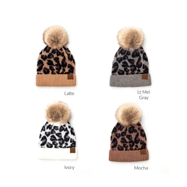 CC Leopard Beanie