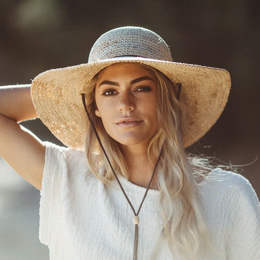 Chic Tuscany Wide Brim Straw Hat