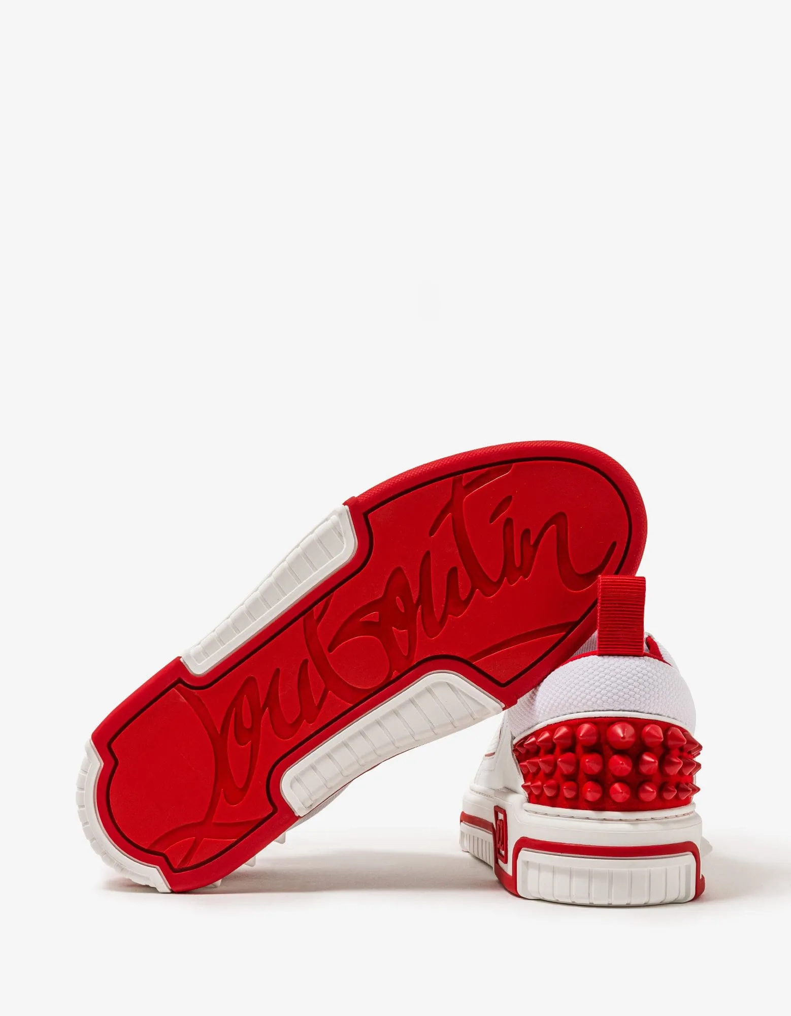 Christian Louboutin Astroloubi White & Red Trainers -