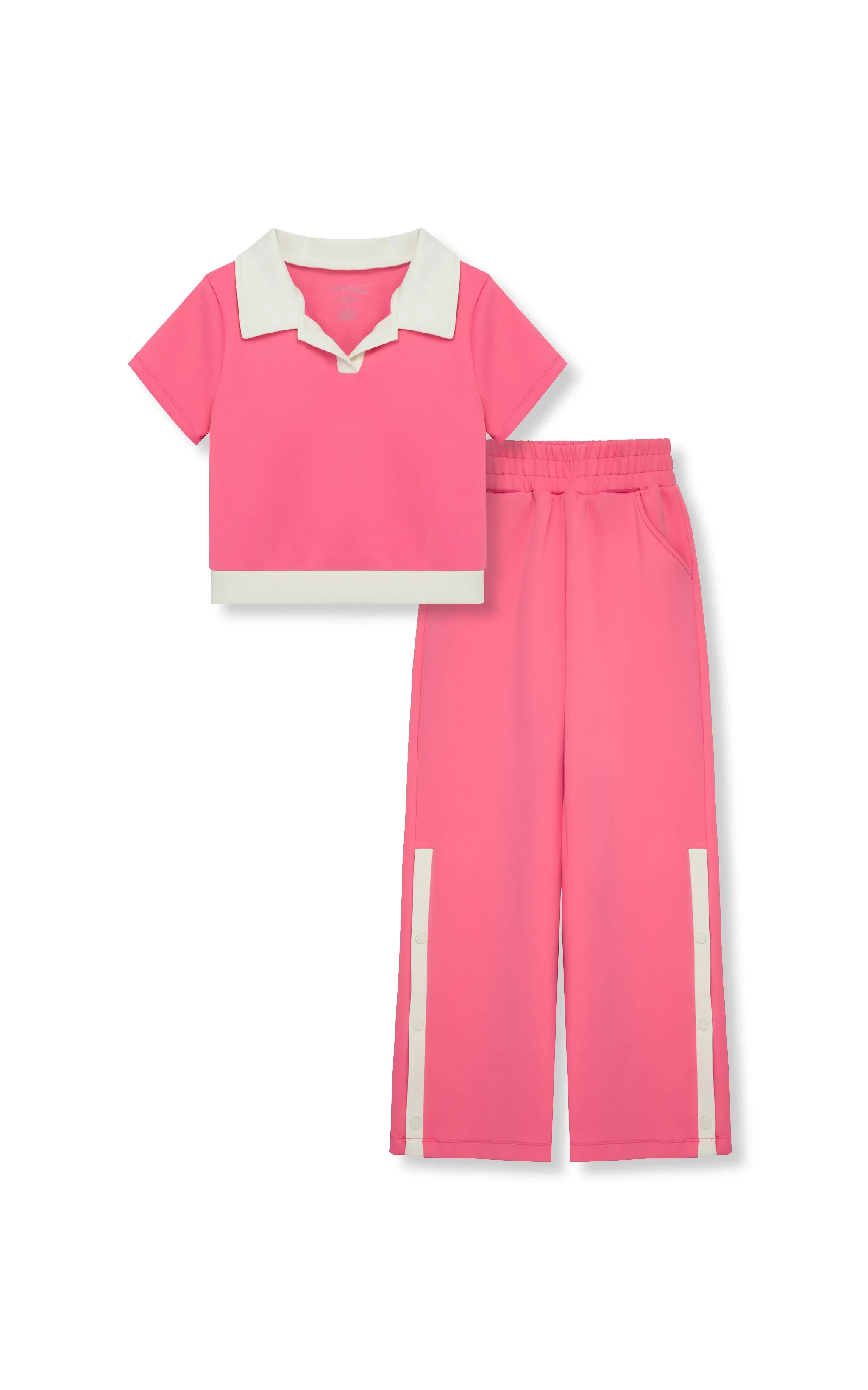 Colorblock Tricot Polo & Track Pants Set | 7-16