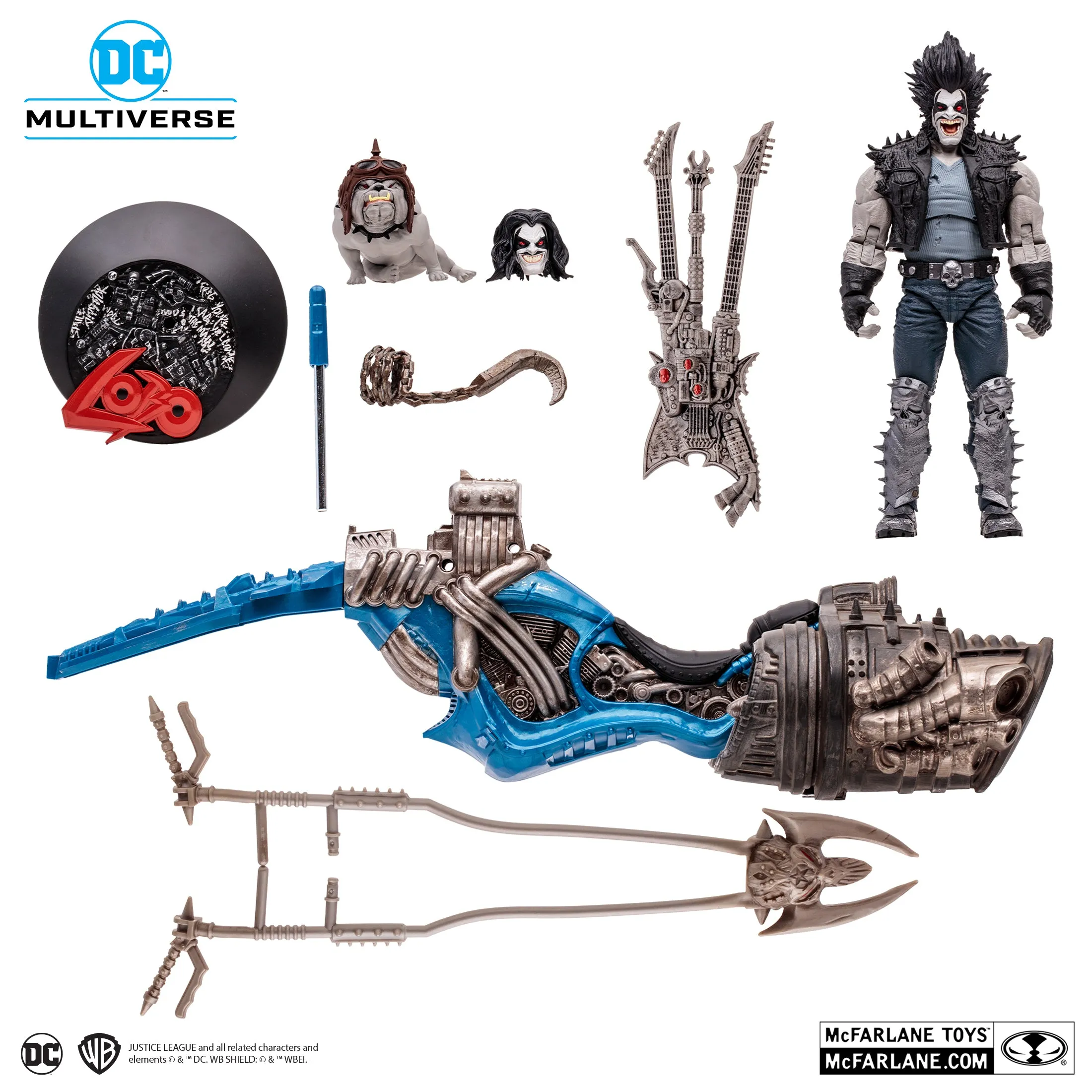 DC Multiverse Exclusive Gold Label Lobo & Bike