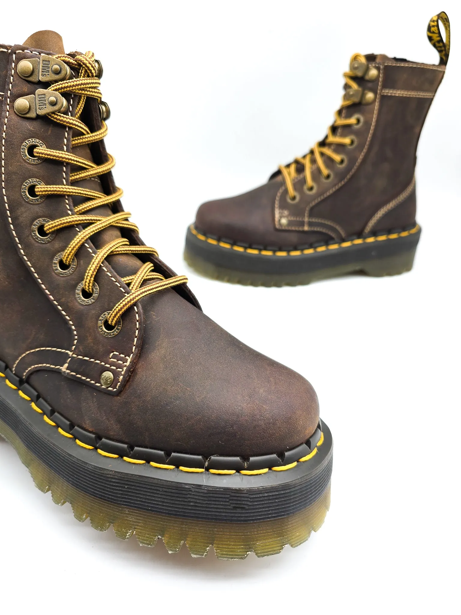 DR. MARTENS JADON ARC CRAZY HORSE BROWN