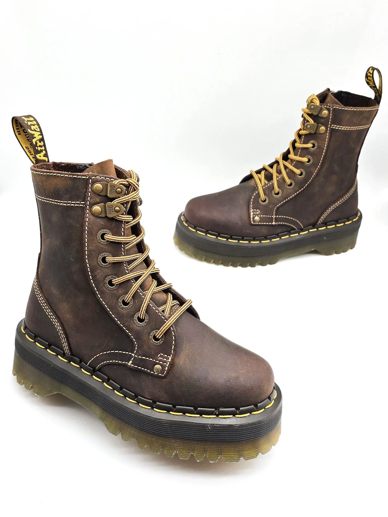 DR. MARTENS JADON ARC CRAZY HORSE BROWN