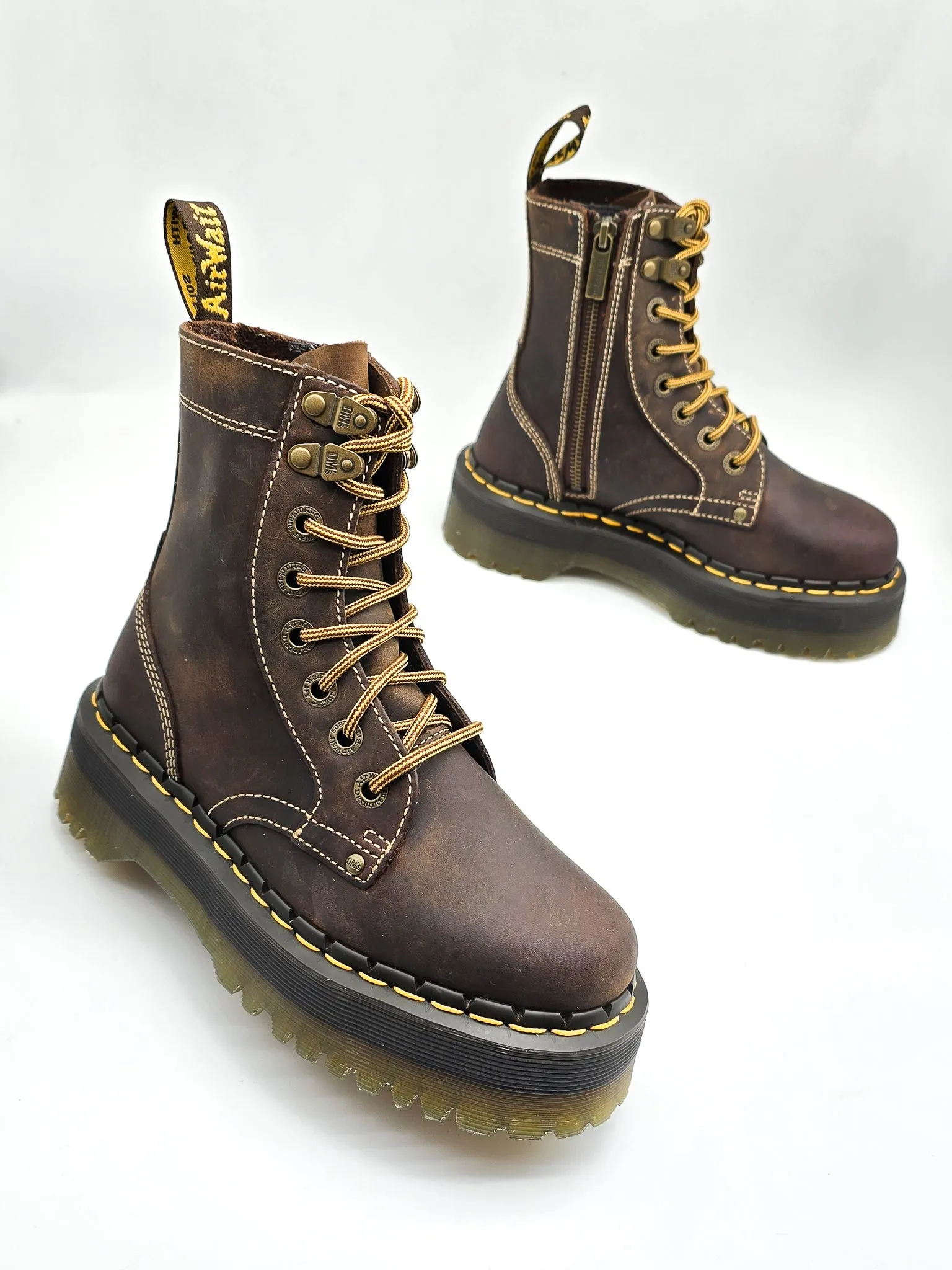 DR. MARTENS JADON ARC CRAZY HORSE BROWN