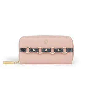 Ellen Pink Zip Around Wallet