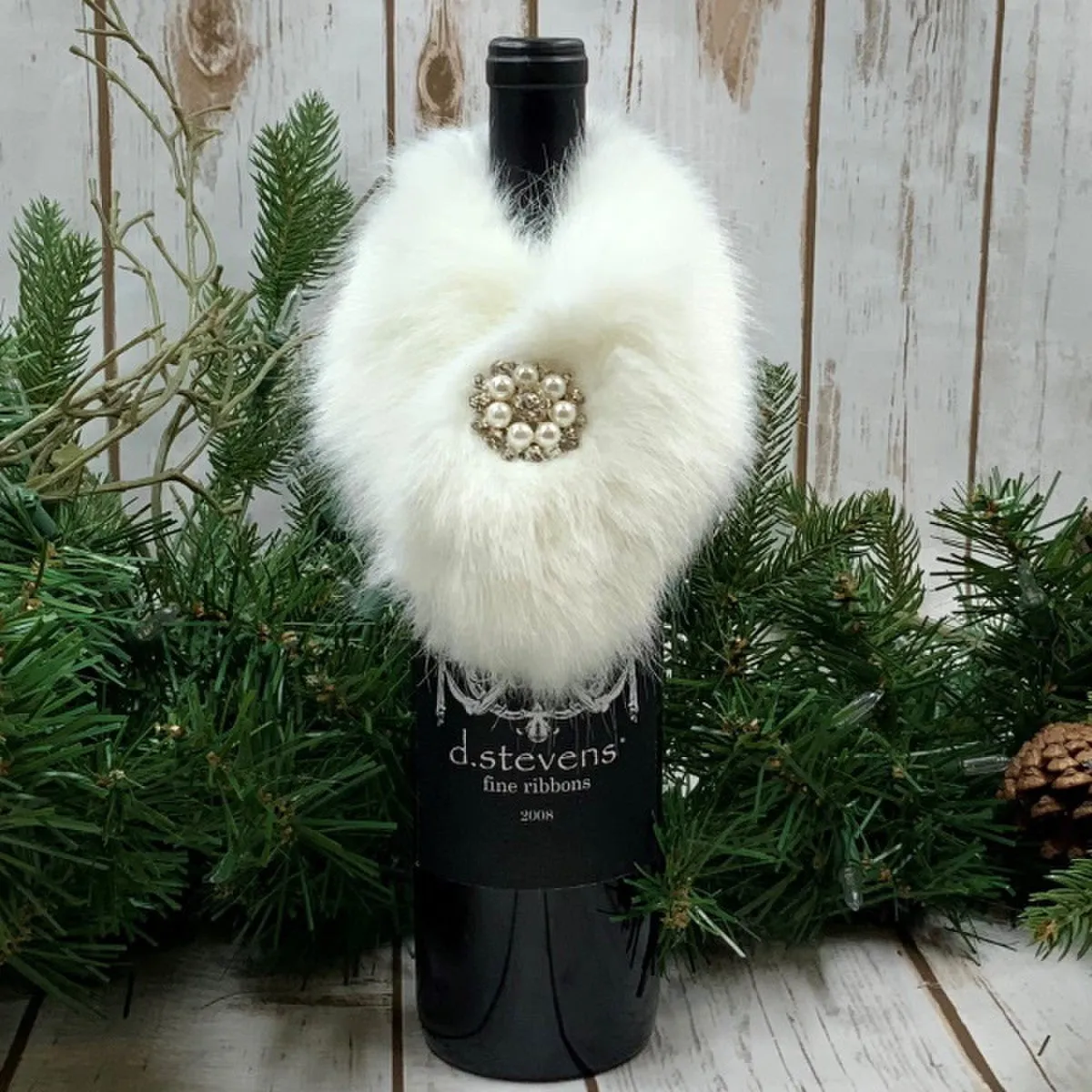 Faux Mink Bottle Stole