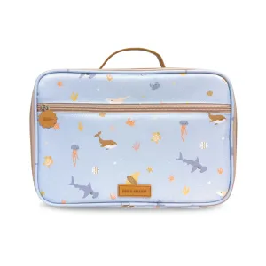 Fox & Fallow Insulated Lunch Bag - Ocean Creatures Sky