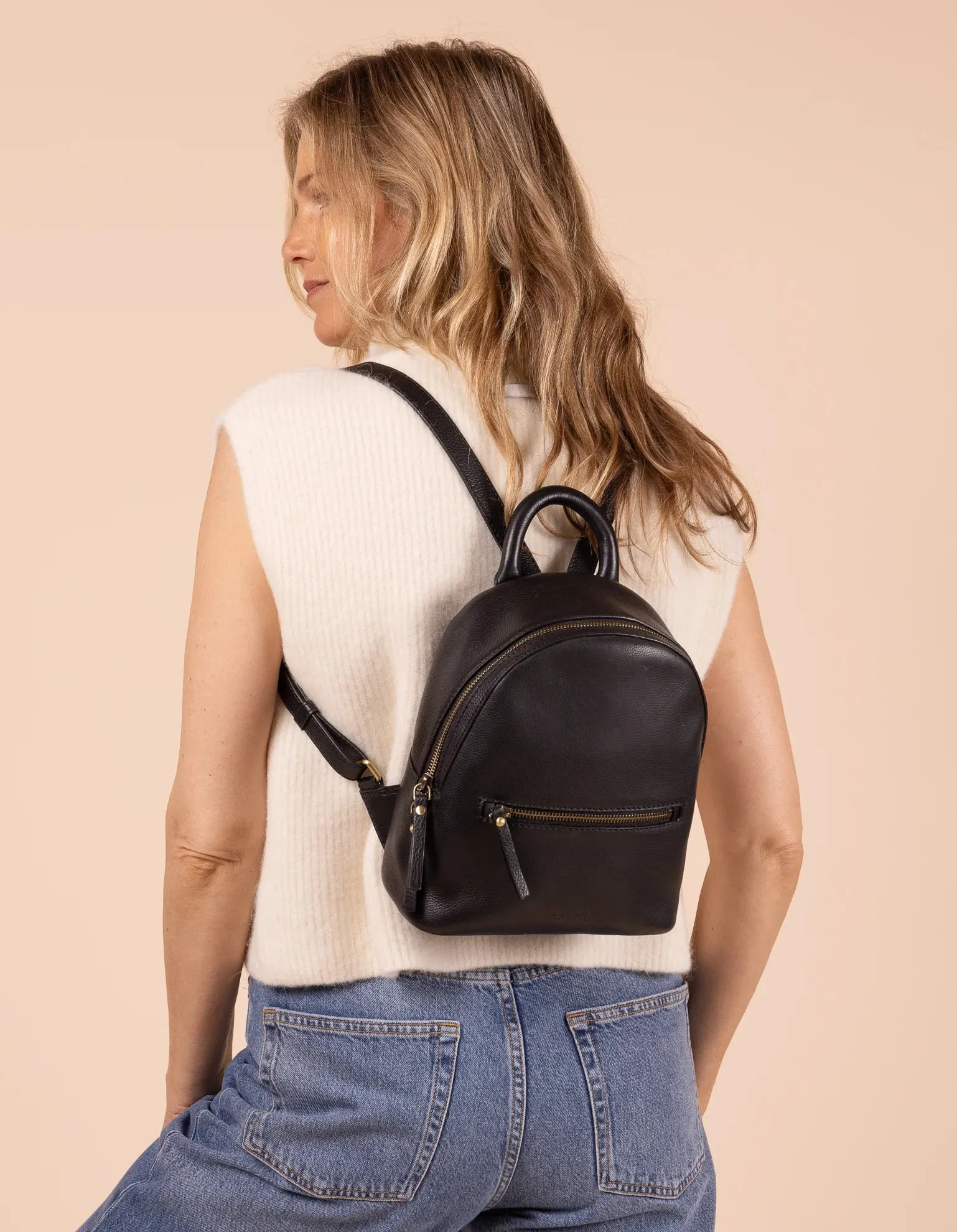 Ivy Mini Leather Backpack