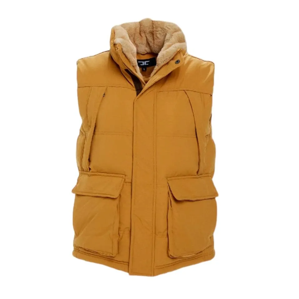 Jordan Craig Yukon Fur Lined Puffer Vest (Wheat) 9374V