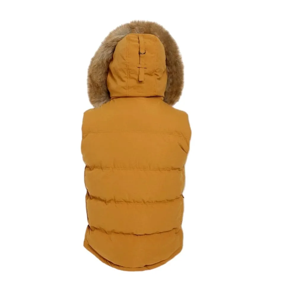 Jordan Craig Yukon Fur Lined Puffer Vest (Wheat) 9374V