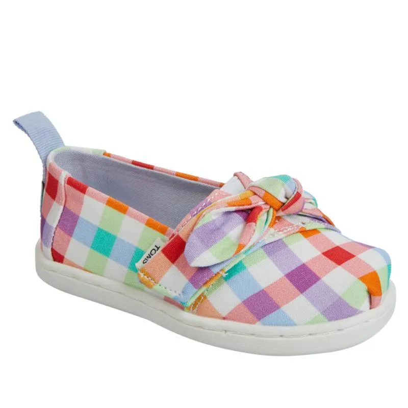 Kid's Alpargata Plaid Bow (Tiny)