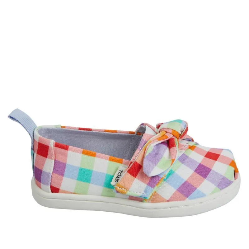 Kid's Alpargata Plaid Bow (Tiny)