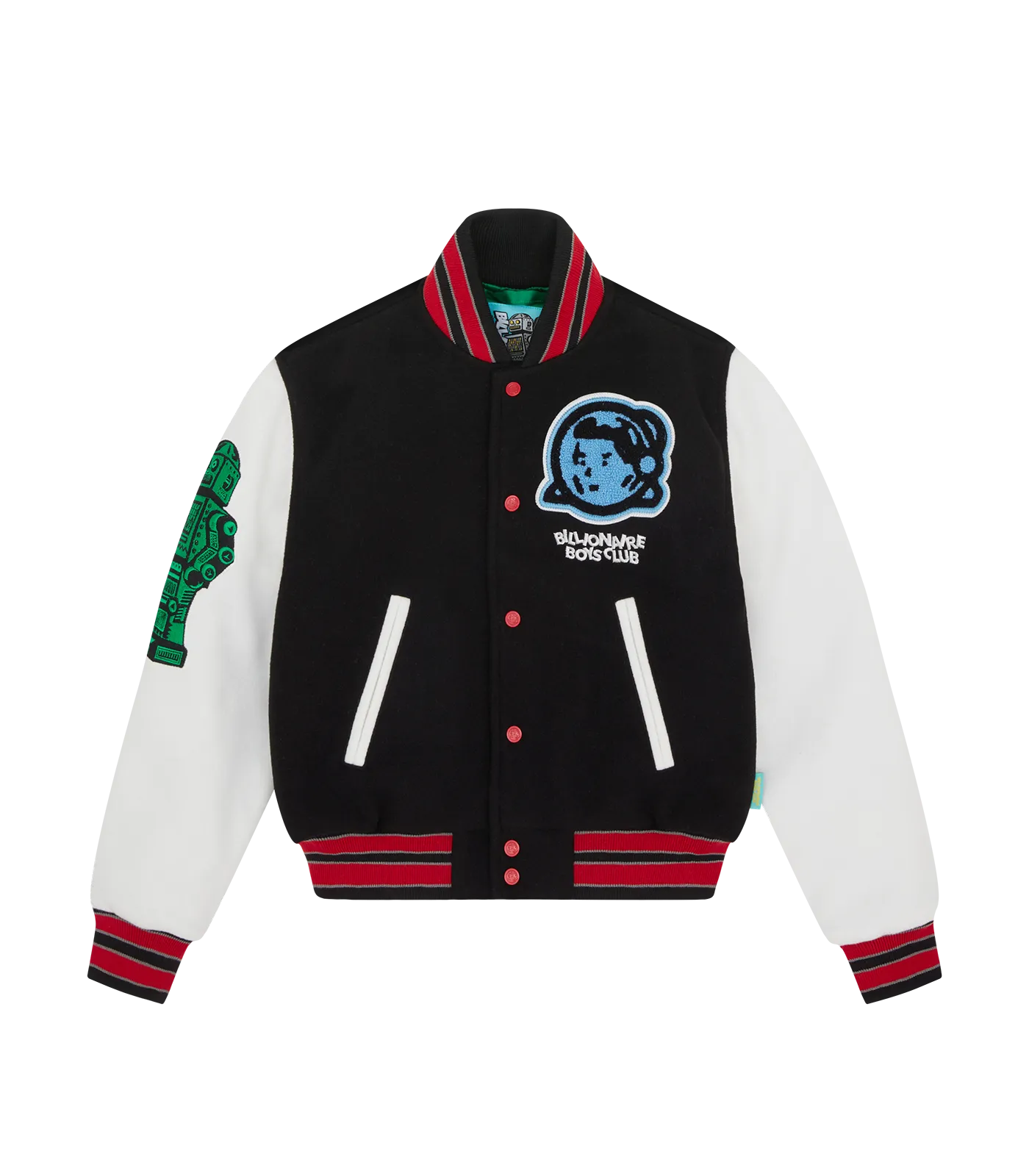 KIDS ASTRO VARSITY JACKET - BLACK