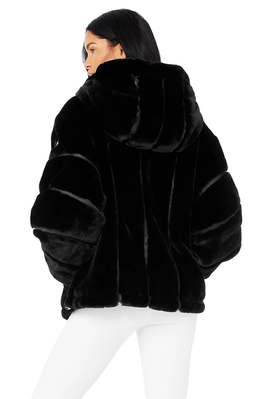 Knock Out Faux Fur Jacket - Black