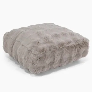 Large Floor Cushion - Bubble Faux Fur Mink