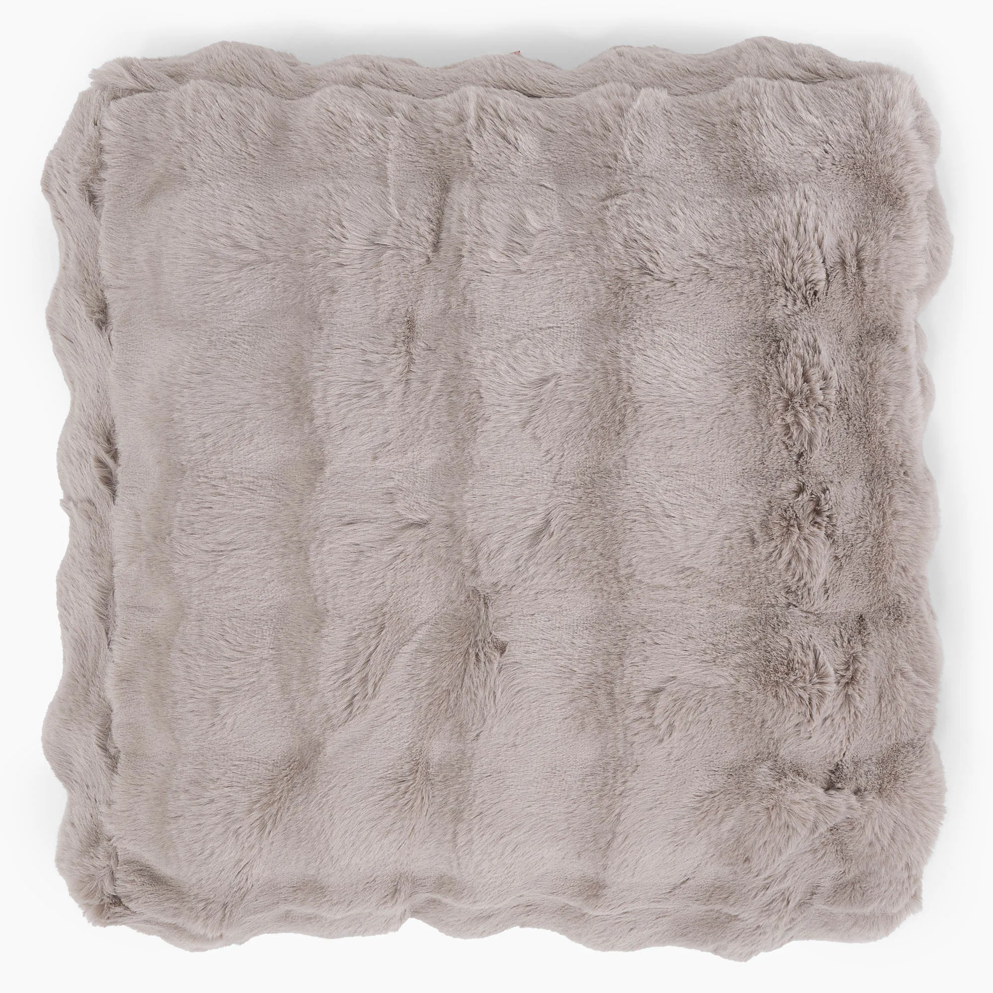 Large Floor Cushion - Bubble Faux Fur Mink