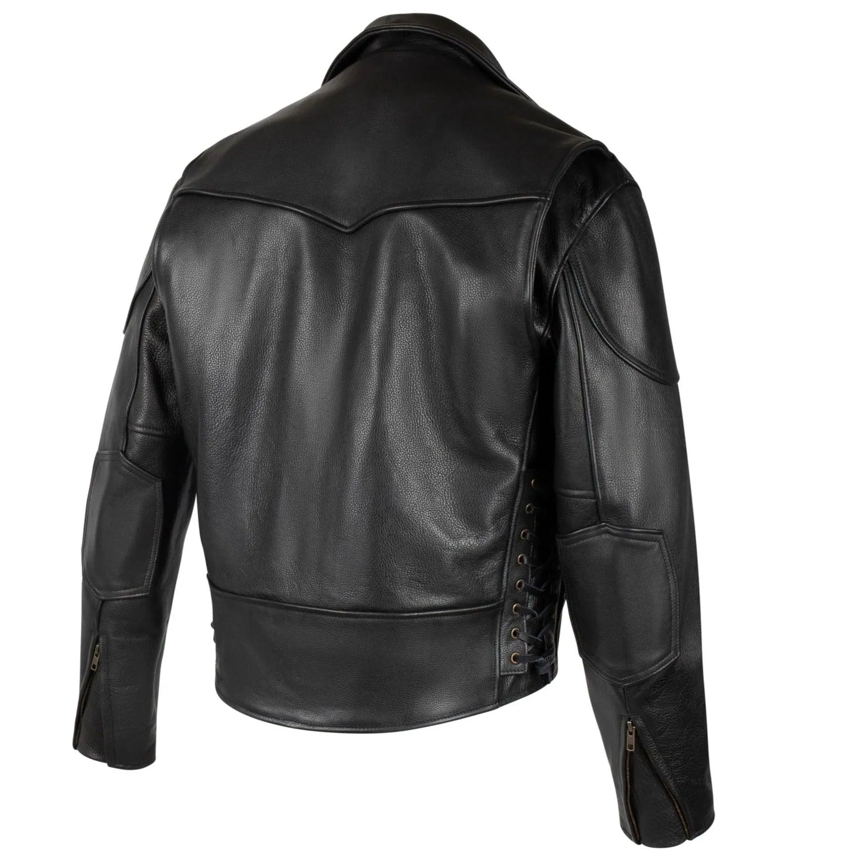 Legendary Black Hills Mens Leather Motorcycle Jacket