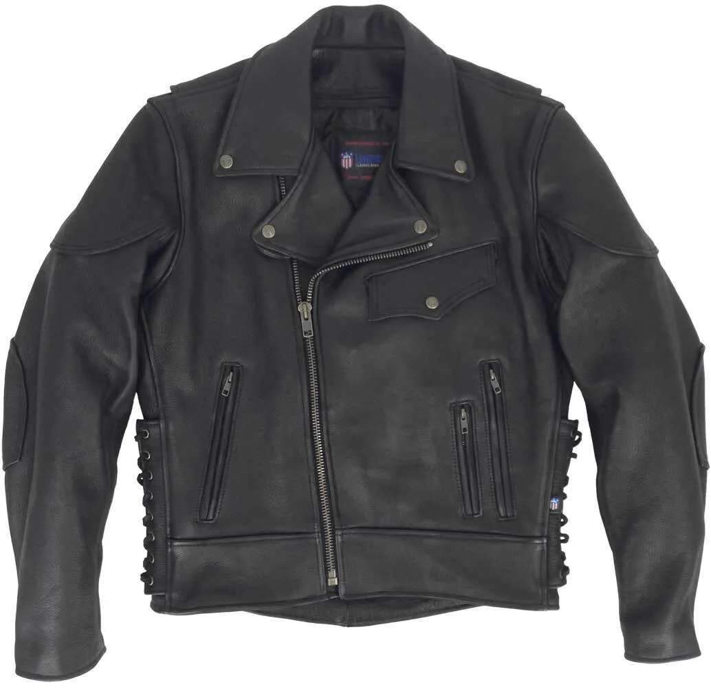 Legendary Black Hills Mens Leather Motorcycle Jacket