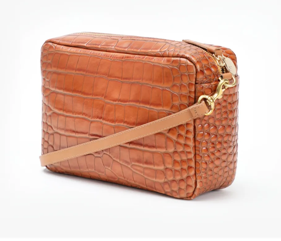 Marisol Cuoio Croco Crossbody