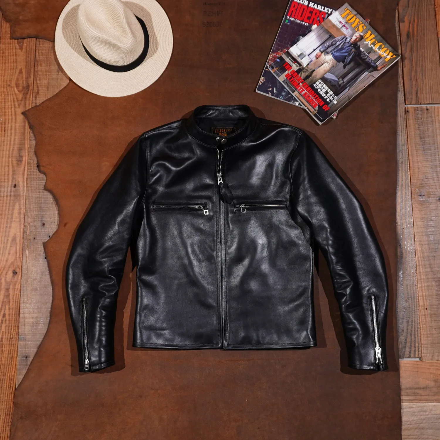 Men's J-100 Biker Jacket Cowhide