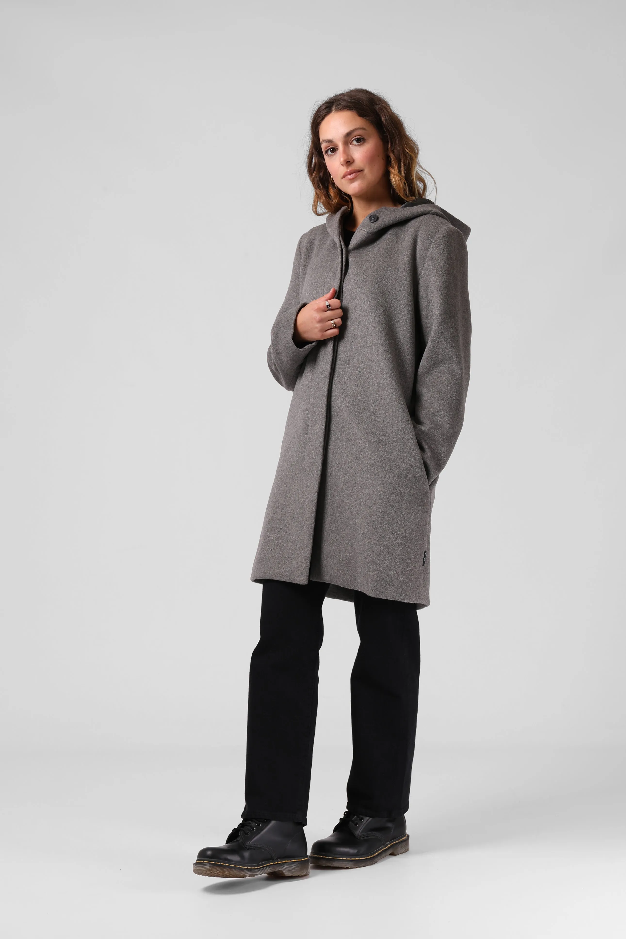 Milford Overcoat - Grey Marl