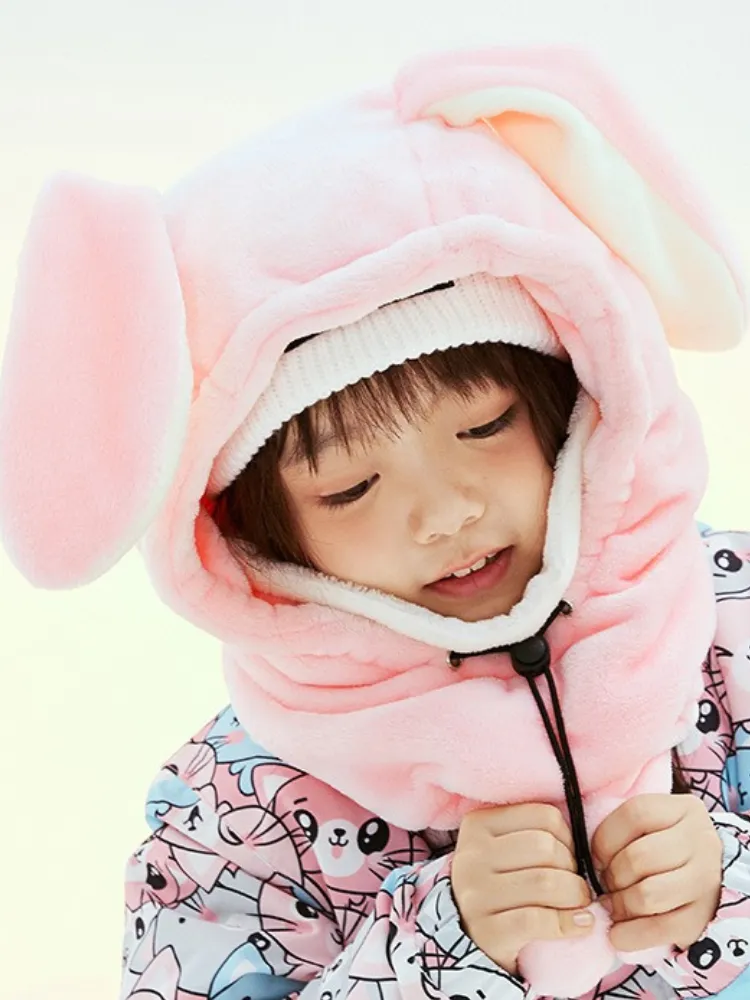 NANDN Kids Plush Jumping Ear Hood