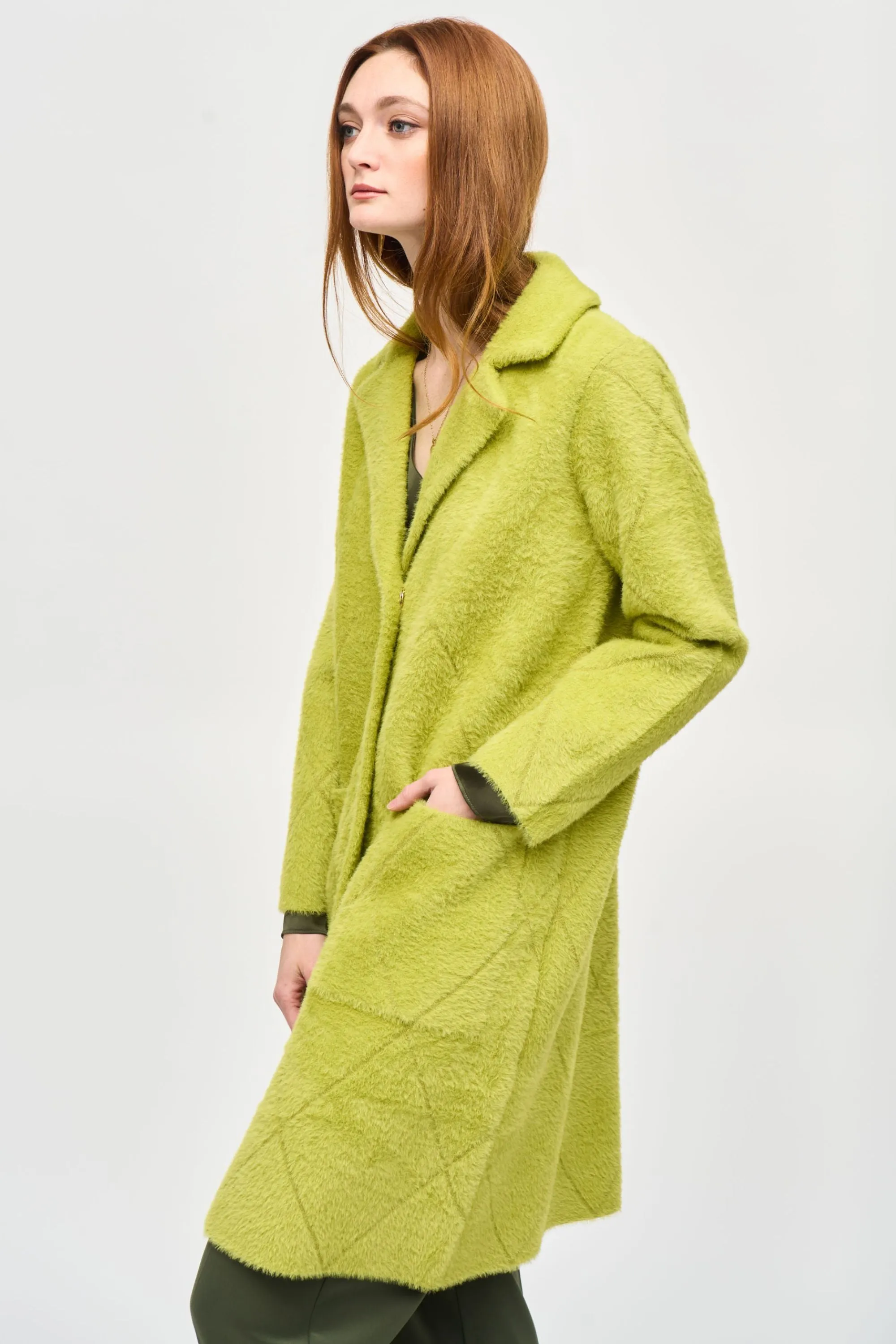 NOTCHED COLLAR COAT - 233951JR