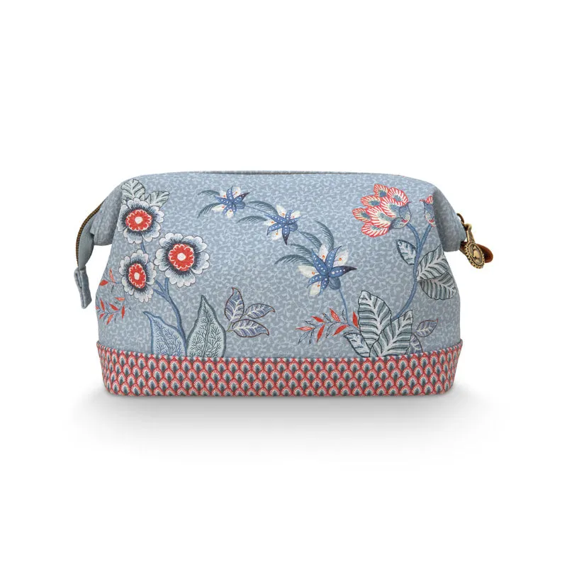 PIP Studio Flower Festival Light Blue Medium Cosmetic Purse