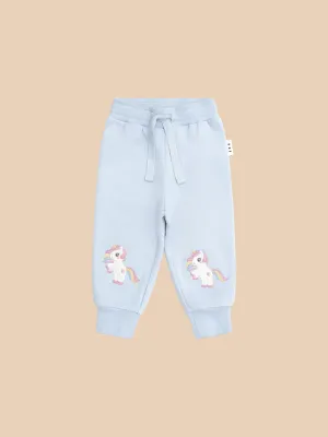 Rainbow Unicorn Track Pant - Ice Water