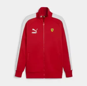 Scuderia Ferrari Iconic T7 Motorsport Zip Up Mens Jacket (Red)