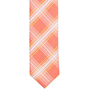 ST35 - Tangerine Plaid - Skinny Width