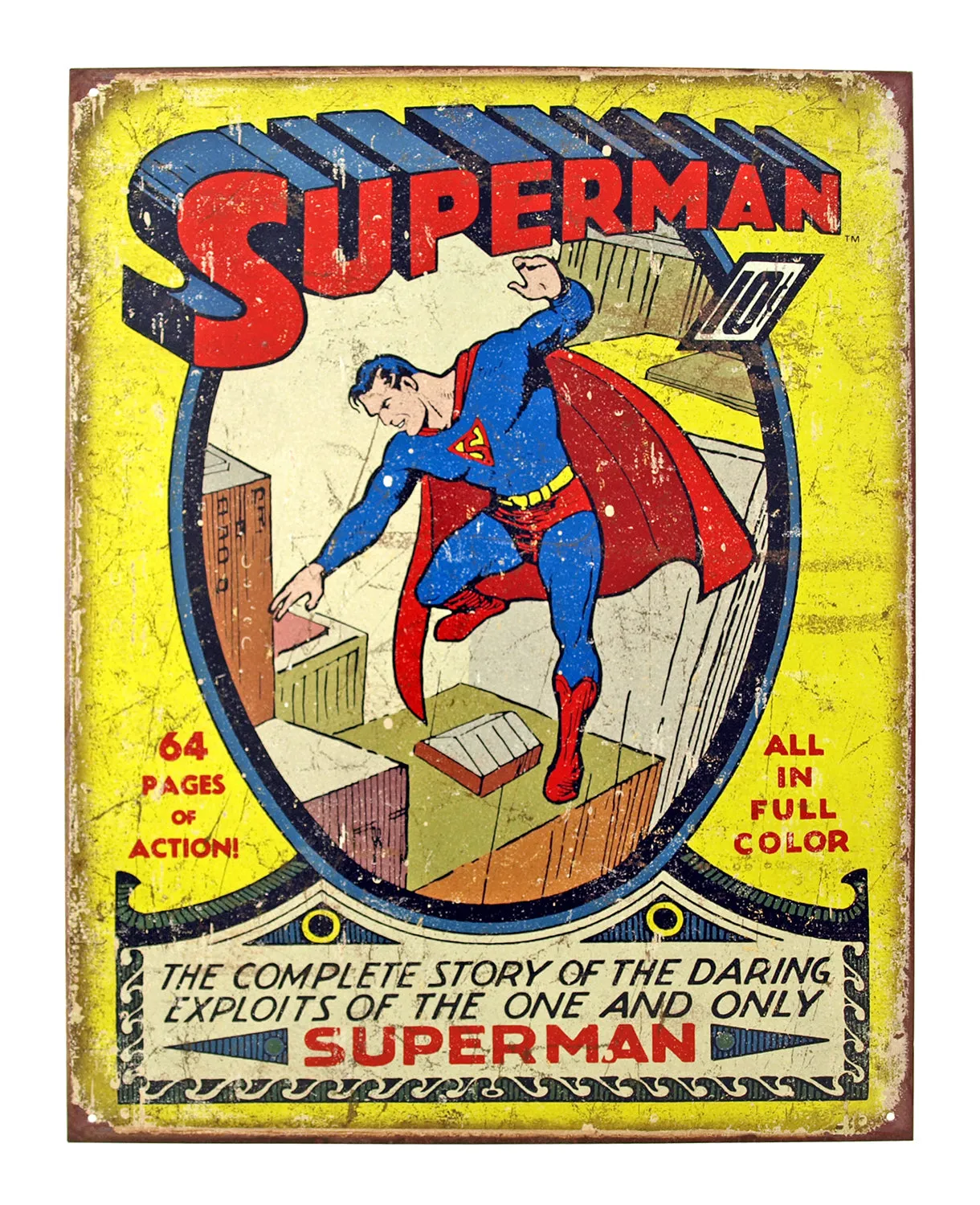 Superman Issue 1 Tin Sign