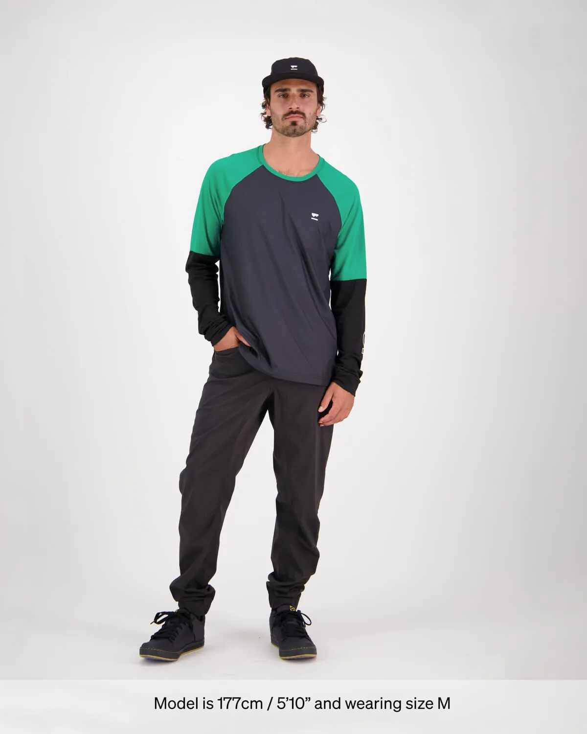 Tarn Merino Wind Jersey - Pop Green / Black