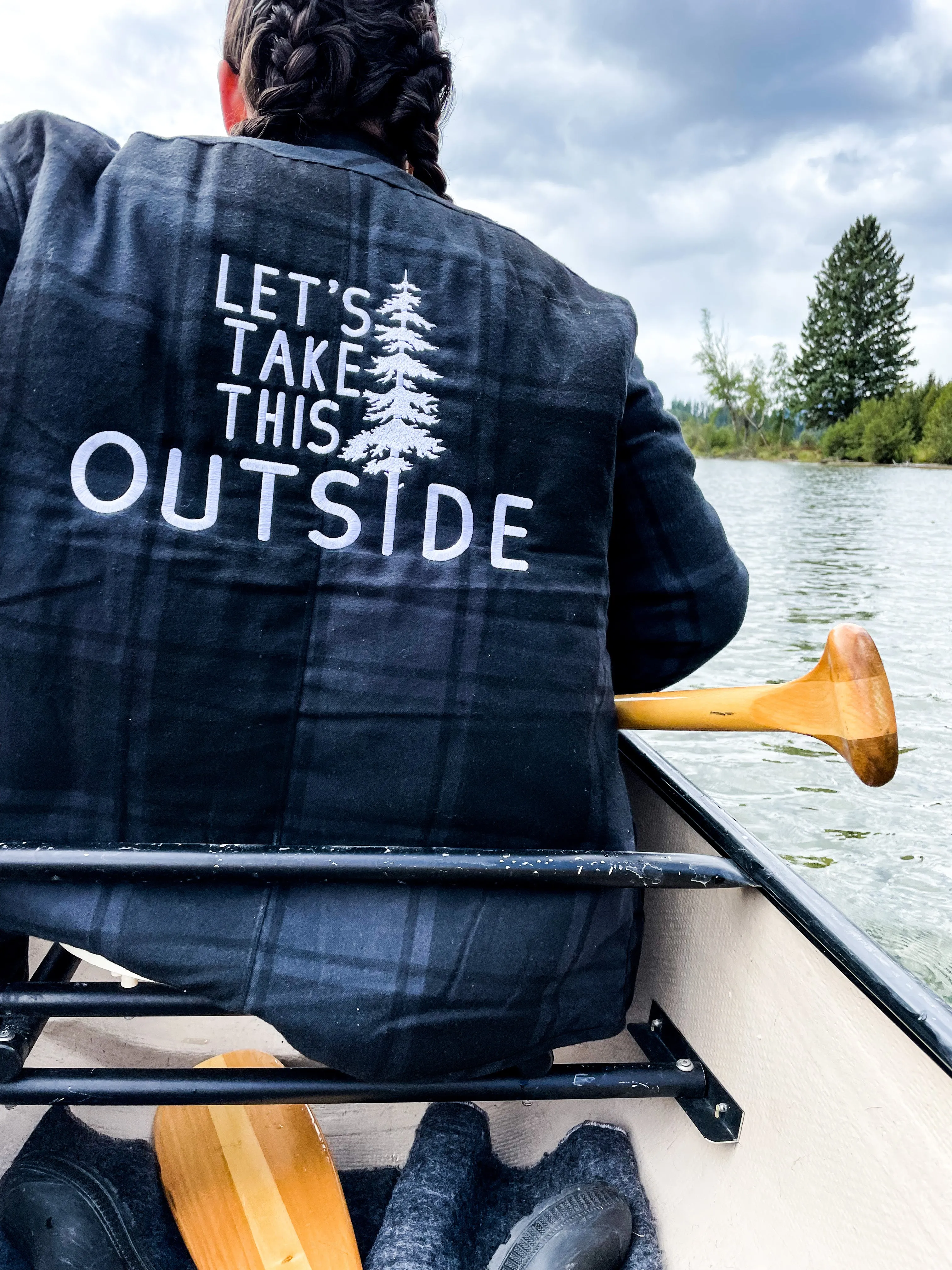 The Let's Take this Outside Quilted Flannel Jacket